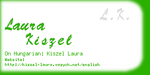 laura kiszel business card